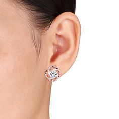 Features: Quick ShipEarring Back: PostSetting: ProngStone Cut: RoundStone Millimeter Measurement: 8 Mm Width, 8 Mm LengthMetal Color: RoseEarring Length: 17.4mmEarring Width: 17.4mmCare: Wipe CleanStone Type: 2 Genuine TopazAuthenticity: Genuine StoneEarrings Style: Stud EarringsMetal: 18k Rose Gold Over SilverCountry of Origin: Imported Earring And Necklace Set, Spiral Earrings, Elegant Pendant, Sparkle Earrings, Knot Earrings, Topaz Stone, Pendant Rings, Lovely Earrings, Topaz Gemstone