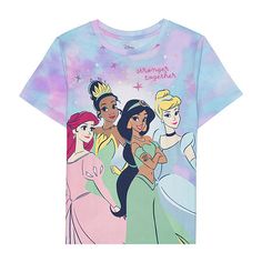 the disney princesses t - shirt is on display