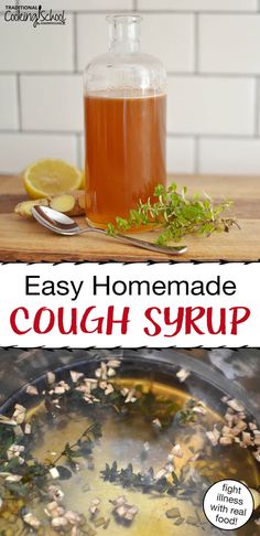 Herbal Cough Syrup, Cough Syrup Recipe, Severe Cough Remedies, Homemade Cough Syrup, Homemade Cough Remedies, Persistent Cough, Home Remedy For Cough, Cold Sores Remedies, Natural Antibiotics