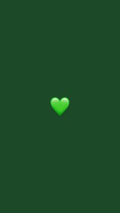 a green heart on a dark green background