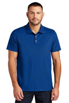 Stretch Pique Polo - BLUE NOTE - L | Mercer+Mettle Stretch Pique Polo Shirt in Blue Note Size Large | Cotton Blend Navy Collared Moisture-wicking Top, Navy Moisture-wicking Collared Top, Navy Collared Top With Moisture-wicking, Blue Collared Polo Shirt With Moisture-wicking, Blue Moisture-wicking Collared Polo Shirt, Blue Polo Collar Top For Golf, Blue Collared Polo Shirt For Golf, Blue Collared Golf Shirt, Blue Moisture-wicking Polo Shirt With Collar