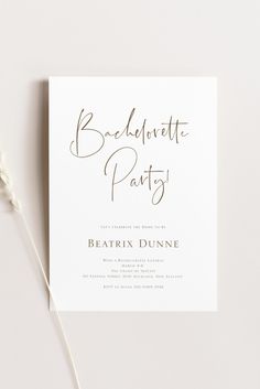 Simple Bachelorette Party Invitations, Hen Party Invitation Template, DIY Wedding Stationery Ideas Simple Bachelorette Party, Simple Bachelorette, Bachelorette Party Planning, Wedding Bachelorette Party, Invitation Maker, Bachelorette Invitations