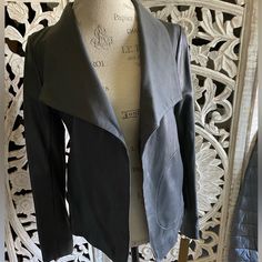 This Donna Karan Jacket Is Buttery Soft Leather. Inside Fabric Lining Is A Also On Inside Of Lapels. Dark Brown Leather Jacket, Panel Jacket, Leather Blazer Jacket, Collar Leather Jacket, Lambskin Leather Jacket, Suede Coat, Genuine Leather Jackets, Brown Leather Jacket, Leather Blazer