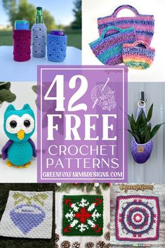 free crochet patterns for purses, bags, and other items to make