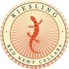 the logo for resilig red new cellars with a geckoe on it