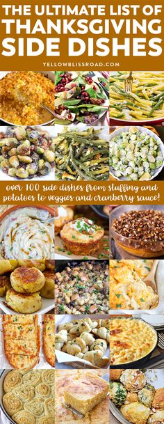 the ultimate list of thanksgiving side dishes