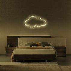 Light up your home with cloud Neon Sign , custom neon sign with name letters number logo photo and any TEXT of your own idea. Size:20 inches to 60 inches for option Light Color: More than 10 popular colors for choose Neon strip color when light off: Same as light on Acrylic Backing:Cut to shape Acrylic Backing Color: Transparent Plug: USA/CAN,UK,EU,AUS/NZ for option Indoor use If you need custom neon sign ,please send me below information, I will Big Neon Signs Bedroom, Home Decor Led Lights, Light Shapes On Wall, Aesthetic Led Signs, Led Lights Signs Neon, Led Writing Lights Bedroom, Neon Wall Sign Bedroom, Cloud Neon Light, Led Lights Shapes On Wall