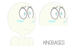 a cartoon character with different expressions on it's face and the words kingbases