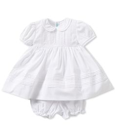 Shop for Feltman Brothers Baby Girls 3-24 Months Pintuck and Lace Dress at Dillards.com. Visit Dillards.com to find clothing, accessories, shoes, cosmetics & more. The Style of Your Life. Solid Color Short Sleeve Dress For Dress-up, Classic Short Sleeve Dress For Baptism, Classic White Dress With Pleated Waist, Cotton Short Sleeve Dress With Pleated Waist, Solid Fitted Dress For First Communion, Cotton Dress With Pleated Waist And Short Sleeves, Fitted Baptism Dress With Lace Collar For Summer, Fitted Short Sleeve Baptism Dress, Fitted Cotton Baptism Dress With Ruffles