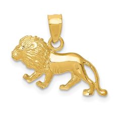 Crafted With Precision, The 10k Gold Diamond-Cut Lion Pendant Is An Exquisite Piece That Embodies Strength And Elegance. Measuring 0.59 X 0.79 Inches, This Pendant Is The Perfect Size To Make A Statement Without Being Overwhelming. With A Weight Of Just 1.01 Grams, It Is Lightweight Yet Sturdy, Ensuring Comfort And Durability. The Diamond-Cut Technique Used In Its Design Enhances Its Brilliance, Capturing Light Beautifully To Create A Shimmering Effect. This Pendant Is Ideal For Anyone Looking T Engraved Cross, Lion Pendant, Gold Lion, Gift Sets For Women, Braided Leather Bracelet, Rose Jewelry, Fine Jewellery Necklace, Men's Jewelry, Selling Jewelry