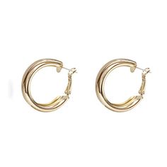 SPECIFICATIONS Material: Metal Metals Type: Zinc alloy Earring Type: Hoop Earrings Shape\pattern: Geometric Fine or Fashion: Fashion Gender: Women Model Number: 9652 Item Type: Earrings Size (Length * Width): 30*30 Style: TRENDY Trendy Hoop Earrings Made Of Alloy, Trendy Alloy Hoop Earrings, Trendy Alloy Hoop Earrings For Parties, Trendy Gold Alloy Hoop Earrings, Gold Alloy Hoop Earrings, Hoop Alloy Jewelry For Party, Gold Hoop Earrings In Alloy, Single Hoop Earring In Alloy For Parties, Party Hoop Alloy Jewelry