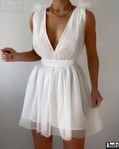 Womens Sleeveless Sheer Mesh Layered Cocktail Dress Layered Cocktails, White Dress Party, Backless Dress, Party Dress, White Dress, Cocktail Dress, Mesh, Dresses, White