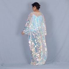 Welcome to my shop, I am in China. It will need around 30 days for international orders. Please consider the time when placing order. Sequin bohemian kimono,perfect for a casual day out. Material: mesh, sequins Choose the body length Body length:50 inches（127cm） Can shorten the length as your request Shoulder width: 27.5 inches(70cm) Waist width: 27.5 inches（70cm） Sleeve length:13.7 inches（35cm） CARE: Wash gently by hand in cold water. Single wash. Don't press! Hang to dry. My Mom model is 5.25 Sequin Dress For Festival And Party Season, Spring Party Kimono In Maxi Length, Party Kimono For Spring In Maxi Length, Sequin Dress For Summer Festivals, Sequined Maxi Dress For Festivals, Long Multicolor Party Kimono, Festival Sequin Maxi Dress, Festival Maxi Dress With Sequins, Bohemian Sequin Dresses For Festivals