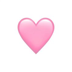 a pink heart on a white background