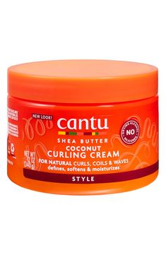 What it is: Shea butter and coconut curling cream.What it does: Defines, softens and moisturizes natural curls, coils and waves. 12oz./340g. No drying alcohol Free of silicones Imported Volume Hair Products, Amazon Hair Products, Cantu Products, Cantu Coconut Curling Cream, Dry Hair Repair, Cantu Hair Products, Curling Cream, Amazon Hair, Stop Hair Breakage