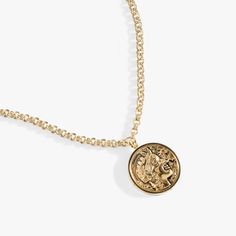 Wear this statement piece solo or layer it into your #NeckMess. Coin necklaces are believed to bring good fortune, luck, and financial abundance to those that wear them. This Coin Spinner Necklace features a rolo chain and a double-sided silver or gold coin pendant. Gold Coin Pendant, Financial Abundance, Gold Coin, Rolo Chain, Coin Necklace, Good Fortune, Coin Pendant, Gold Coins, Statement Pieces