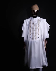 Luxury Agbada for Men | Custom Sizing | White – OTUNBA White Agbada Styles Men, Agbada Styles Men, White Agbada, Agbada For Men, Nigerian Clothing, Wedding Groomsmen Attire, Senator Wears, Nigerian Outfits, African Suit