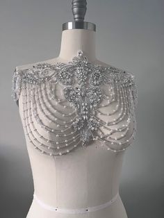 Rhinestone appliqués for Dresses Silver Beaded Backdrop Necklace For Party, Elegant Embellished Crystal Rhinestone Necklace, Elegant Crystal Embellished Rhinestone Necklace, Glamorous Embellished Rhinestone Necklace For Wedding, Fitted Crystal Jewelry With Rhinestones, Evening Beaded Rhinestone Necklace In Crystal, Evening Beaded Crystal Rhinestone Necklace, Elegant Silver Embellished Rhinestone Necklace, Silver Beaded Rhinestone Necklace For Evening