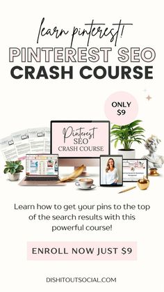 the pinterest seo crash course for bloggers to learn how to use it