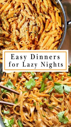 easy dinner ideas for lazy nights