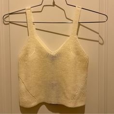 Vera Moda Knit Tank In A Pretty Creamy Ivory. Very Soft Fabric. In Brand New Condition And The Tag Still On! Chic Tank Tops, Hot Pink Tank, Loose Tank Tops, Tunic Tank Tops, Sequin Tank, Sequin Tank Tops, Asics Women, Ribbed Tank Tops, Pink Tank