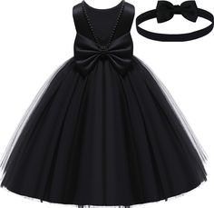 PRICES MAY VARY. This Regular Floor Length Elegant Black Dress for your Little Baby Girl to Ware Beautifully and Comfortably on Birthday, Wedding, First Communion, Ceremony, Baptism, Pageant and Holiday Parties. All our dresses are made with soft Fabric to be comfortable on your baby’s delicate skin. The materials used are durable, reliable, and of the highest quality. This Dress Featured with 3 layers of Chiffon Laces all around and Front upper part decorated with hand stitched Pearl around the Yellow Flower Girl Dresses, Tulle Party Dress, Elegant Black Dress, Wedding Flower Girl Dresses, Black Dress Formal, Fancy Dress For Kids, Wedding Flower Girl, Pageant Dresses, Girls Party Dress