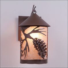 Avalanche Ranch - M51640AL-27 - Exterior - Wall Mount - Cascade Lantern-Spruce Cone - Rustic Brown Cabin Decor Diy, Exterior Wall Lights, Farmhouse Style Exterior, Rustic Wall Lighting, Rustic Sconces, Exterior Wall Light, Lodge Style, Clock Wall