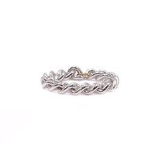 Elevate your accessory collection with our 925 Sterling Silver Thick Curb Chain Ring. This bold piece features a thick curb chain design that exudes confidence and style, making it a perfect statement ring. Available in US ring sizes Small (5-6), Medium (7-8), and Large (8-9), it’s crafted for comfort and a great fit. Listing is for one ring. Trendy Silver Round Chain Ring, Trendy Silver Rings With Adjustable Chain, Sterling Silver Link Chain Ring, Silver Chain Link Promise Ring, Silver Metal Chain Ring For Everyday, Everyday Silver Metal Chain Ring, Silver Sterling Silver Chain Ring, Sterling Silver Chain Link Ring, Sterling Silver Chain Ring In Silver