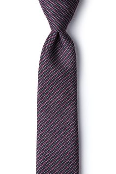 Subtle patterns make a strong statement. The Gilbert skinny tie features an array of dotted diagonal lines in pink and black to incorporate just a touch of flair into your business attire. Imported. Black Suit And Tie Accessories For Business Casual, Black Standard Tie For Business Casual, Black Tie For Spring, Black Ties For Spring, Diagonal Lines, Diagonal Line, Business Attire, Business Outfits, Pink And Black