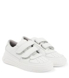 These white sneakers from Acne Studios Kids are made from leather, and have VELCROÂ® straps for easy fastening. | Acne Studios Kids Leather sneakers Acne Shop, Girls Shoes Kids, Baby Sneakers, Girls Sneakers, Velcro Straps, Personal Shopping, White Sneakers, Leather Sneakers, White Sneaker