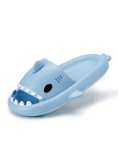 The Shark Slide is made of EVA for skin-friendly comfort and is available in a variety of hand-painted colors.The sole is double-layer anti-slip design, with a non-slip outsole and a bumpy texture for a strong grip.1.57 inches thickened shoe bed, soft rebound, give feet a different soft contact.Rounded toe bumper design, protect your feet from injury.Designed for all seasons and occasions, bathrooms, indoor bedrooms, living rooms, pools, outdoor beaches, vacations, spas, leisure, public showers, Cartoon Bedroom, Shark Slides, Cloud Slippers, Shark Shoes, Shark Slippers, Pool Shower, Shower Shoes, Slippers Summer, Bedroom Slippers