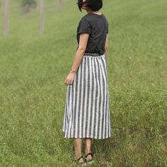 simplelinenlife-Women-Skirts-Summer-Linen-Skirt-Elastic-Waist Casual Gathered Maxi Skirt With Relaxed Fit, Summer Relaxed Flared Maxi Skirt, Summer Flared Maxi Skirt, Relaxed Fit, Flared Summer Maxi Skirt, Casual Relaxed Fit Gathered Maxi Skirt, Summer Flared Maxi Skirt, Lined Long Summer Maxi Skirt, Summer Maxi Skirt With Lined Detail, Casual Gathered Maxi Skirt