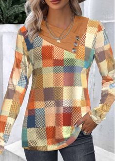 Color:Multi Color;Size:S;Size:M;Size:L;Size:XL;Size:XXL;Package Contents:1 X Sweatshirt;Occasion:Other;Style:Casual; Long Sleeve Blouse With Splicing For Fall, Fall Long Sleeve Blouse With Splicing, Fall Long Sleeve Splicing Blouse, Casual Asymmetrical Patchwork Blouse, Casual Splicing Blouse For Fall, Casual Spliced Blouse For Fall, Casual Patchwork Blouse For Fall, Multicolor Long Sleeve Tops For Layering, Fall Blouse With Splicing Details