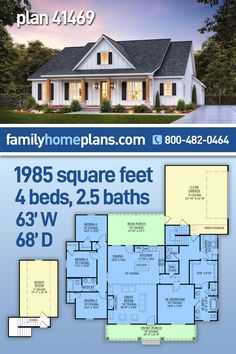 the floor plan for this house is very large and has three bedroom, two bathrooms