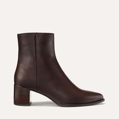 The Downtown Boot - Espresso Calf Classic Fall Boots With Removable Insole, Preppy Fall Outfits, Dark Brown Boots, Black Shirts Women, Brown Leather Ankle Boots, Fashion Wishlist, Classic Boots, Socks And Sandals, Leather Ballet Flats