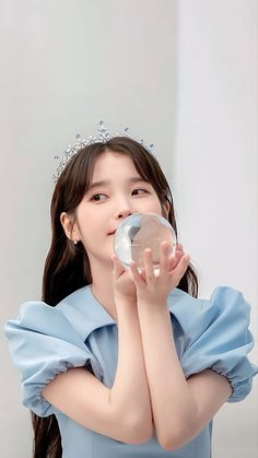 Iu Pink, Iu Cute, Spotify Screenshot, Iu Wallpaper, Lee Jieun, Flower Tiara, Iu Fashion, Korean Idol