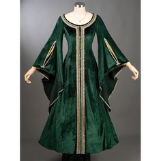 House of the Dragon Alicent Hightower Cosplay Costume Celtic Dress, Elven Dress, Medieval Clothes, Medieval Costume, Medieval Dress, Cotton Blends Dress, Medieval Clothing, Medieval Fashion, Fantasy Dress