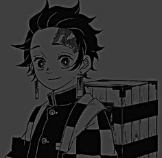 a black and white drawing of a boy with short hair holding a stack of books