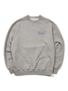 The casual oversized sweatshirt made of soft and skin-friendly heavyweight cotton french terry fabric. The sweatshirt features eco solvent printed logo graphic on the front and back, extra stretchy ribbed parts, and flatlock stitching.- Round neck- Ribbed neck, cuffs, hem- Graphic print- Washed finishing Gray Embroidered Logo Sweatshirt For Streetwear, Gray Sweater With Embroidered Logo For Streetwear, Gray Long Sleeve Sweatshirt With Logo Print, Heather Grey Fleece Sweatshirt Relaxed Fit, Heather Grey Relaxed Fit Fleece Sweatshirt, Oversized Branding Sweatshirt For Streetwear, Oversized Branded Sweatshirt For Streetwear, Streetwear Sweats With Embroidered Logo And Relaxed Fit, Gray Cotton Sweatshirt With Logo Print