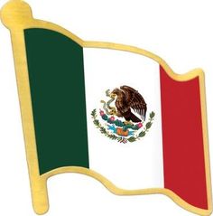 the flag of mexico is flying in the wind