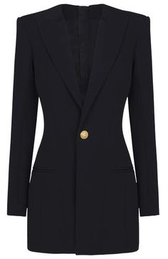 Long Sleeve Concealed Pocket Blazer Dress Black DESIGN: Color: Black V-neck Long sleeves Button detail Lined Concealed pocket Exposed zipper at back Gentle Dry Clean Only Length S: 30.70'' / 78cm Length M: 31.10'' / 79cm Length L: 31.49'' / 80cm Length XL: 31.88'' / 81cm Length XXL: 32.28'' / 82cm MATERIAL: Polyester + Cotton Delicate sewing and hemming by durable needle lockstitch machine. YKK zipper (known as the most durable and reliable zippers manufactured today). To maintain the beauty of your garment, please follow the care instructions on the attached label. Colour may vary due to lighting on images. The product images (without model) are closest to the true color of the item.     * Order one size up for a relaxed fit. * Pay special attention on measurements to ensur Luxury Long Sleeve Blazer With Side Pockets, Luxury Long-sleeve Blazer Dress For Career, Luxury Long Sleeve Blazer Dress For Career, Luxury Long Sleeve Fitted Jacket Dress, Luxury Single Button Blazer Dress For Office Wear, Luxury Fitted Blazer Dress With Buttons, Luxury Tailored Blazer Dress With Hidden Buttons, Luxury Fitted Blazer Dress With Notch Lapel, Luxury Blazer Dress With Welt Pockets For Business