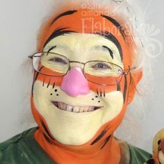 Tigger Tigger Face Paint, Boy Face Painting, Disney Face Painting, Tigger Costume, Girl Face Painting, Comic Face, Kids Face Paint, Face Paint Makeup, Face Paintings