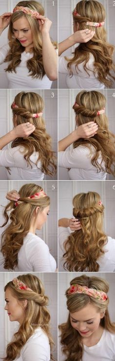 Very Easy Hairstyles, Dunner Wordend Haar, Google Google, Really Long Hair, Head Scarf Styles, Ombré Hair, Very Long Hair, Long Hair Girl, Easy Hairstyles For Long Hair