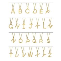 Personalize this letter chain with your favorite initial. Stacks gorgeous with our Herringbone Chain. 14k Yellow Gold | 14K White Gold | Sterling Silver 9.5x9.5 mm 1mm 14k Gold cable chain Available in 18 inch length Classic Initial Pendant Necklace With Box Chain, Initial Gold Necklace, Z Pendant, Rose Gold Initial Necklace, Gold Letter Pendants, 14k Gold Initial Necklace, Rose Gold Initial, Initial Letter Necklace, Gold Initial Pendant