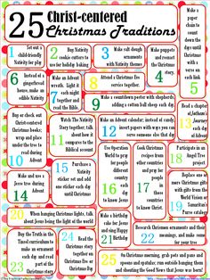 the 25 christmas activities for kids to do with each other, including numbers and letters