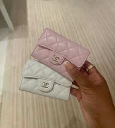 chanel mini wallet, chanel pink wallet, chanel white wallet Pink Wallet Aesthetic, Channel Wallet, Chanel Bags Aesthetic, Chanel Bag Aesthetic, Chanel Wallet Aesthetic, Chanel Pink Bag, Purses Aesthetic, Aesthetic Wallet