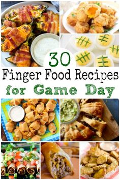 30 finger food recipes for game day