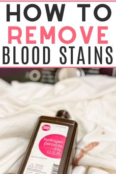 how to remove blood stains from bed sheets