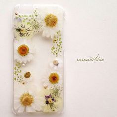 an iphone case with flowers on it