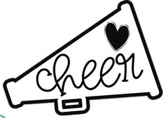 Cheer Megaphone Designs, Designs Ideas Drawing, Cheer Megaphone Designs Ideas, Megaphone Designs, Cheerleading Signs, Cheer Clipart, Megaphone Svg, Cheer Jumps, Senior Night Posters